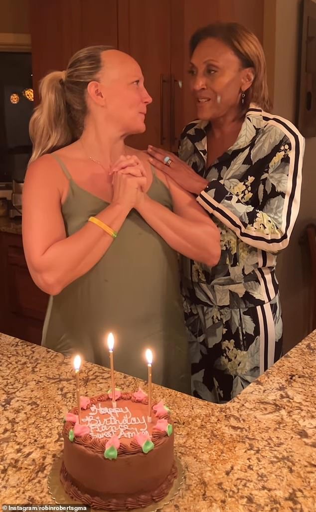 The couple got their marriage certificate a few days after Laign celebrated her 49th birthday on Sept. 5.  Roberts shared a video of her fiancé blowing out the candles on her cake.