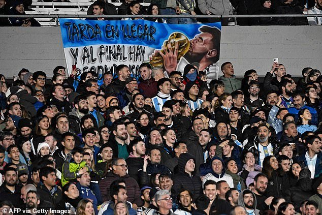 Argentinian fans saluted his World Cup savior before he treated them to a delicious FK winner
