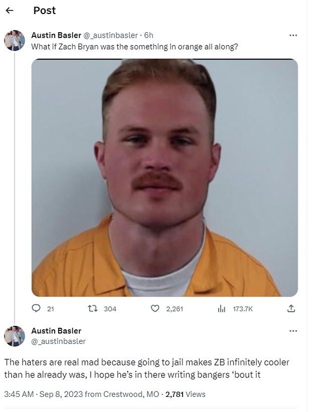 Users shared their reactions to the mugshot after Bryan commented on his arrest