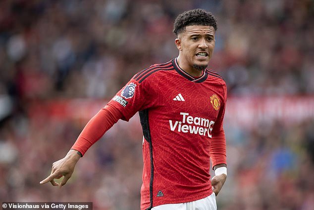 Sancho has failed to live up to the hefty £73m fee Manchester United paid for him in 2021