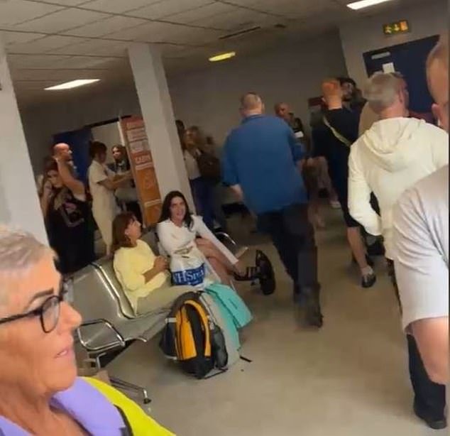 Passengers were reportedly forced to wait for hours after the apparent incident