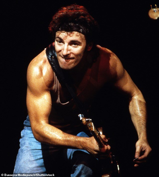 Born to Perform: The Boss, pictured on stage in his heyday in 1980, struggles to perform his long, energetic sets