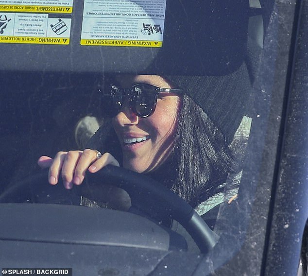 The last time Meghan was behind the wheel was more than three years ago – when she drove to an airport in Canada to pick up a friend on January 17, 2020 (seen)