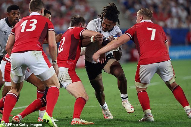 Wales made a World Cup record 253 tackles in the sweltering heat in Bordeaux