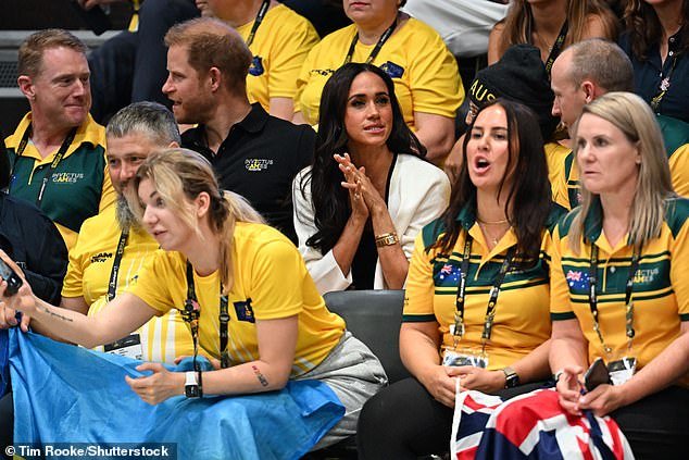 Prince Harry and Meghan Markle watch wheelchair basketball in Dusseldorf today