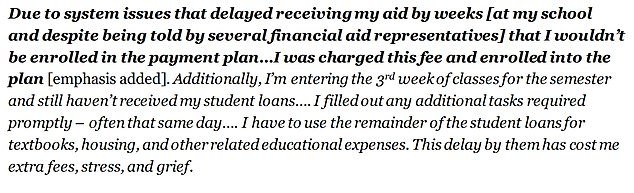 Filed a complaint with the Consumer Financial Protection Bureau.  A number of students complained that the way they received their federal student loan money forced them to enroll in payment plans offered by the university.