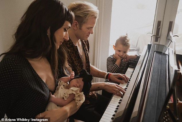 Family matters: The rocker and his wife are the proud parents of two children: son Lydon, three, and daughter Quentin, six months