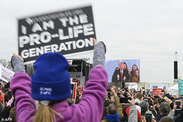 In January 2020, Donald Trump became the first sitting US president to attend the annual anti-abortion March for Life rally in Washington.