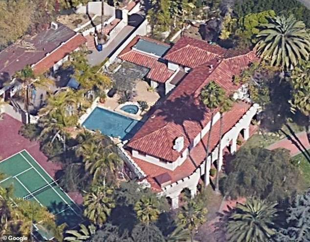 Masterson and Phillips enjoyed a life of luxury in Los Angeles before he was prosecuted for the rapes 20 years later.  In the photo: the couple's country house