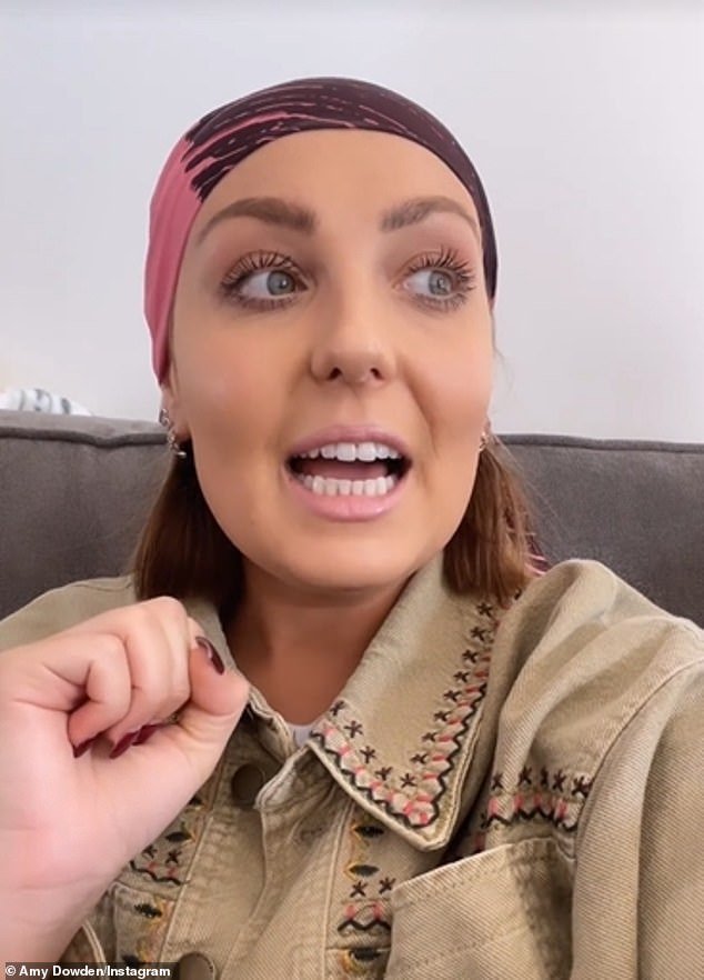 Support: The cast paid an emotional tribute to Amy Dowden after the dancer was forced to miss the series' glitzy launch on Saturday amid her battle with cancer (Amy pictured)