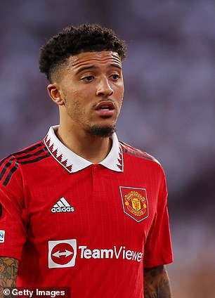 Jadon Sancho is also training outside the United squad