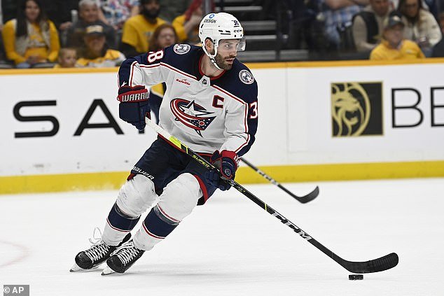 Those accusations were denied by both Babcock and Blue Jackets captain Boone Jenner (38).
