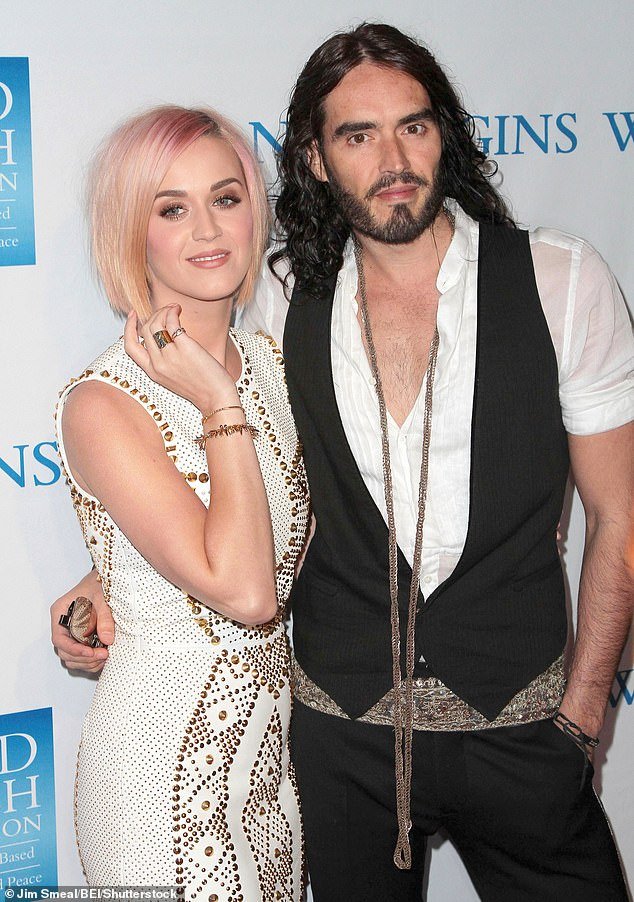 Russell pictured with his ex-wife Katy Perry in Los Angeles in December 2011