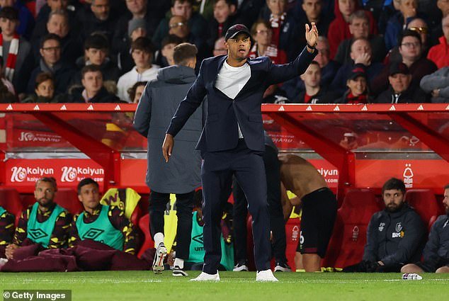 Vincent Kompany was furious about the disallowed goal and made his feelings clear to the side
