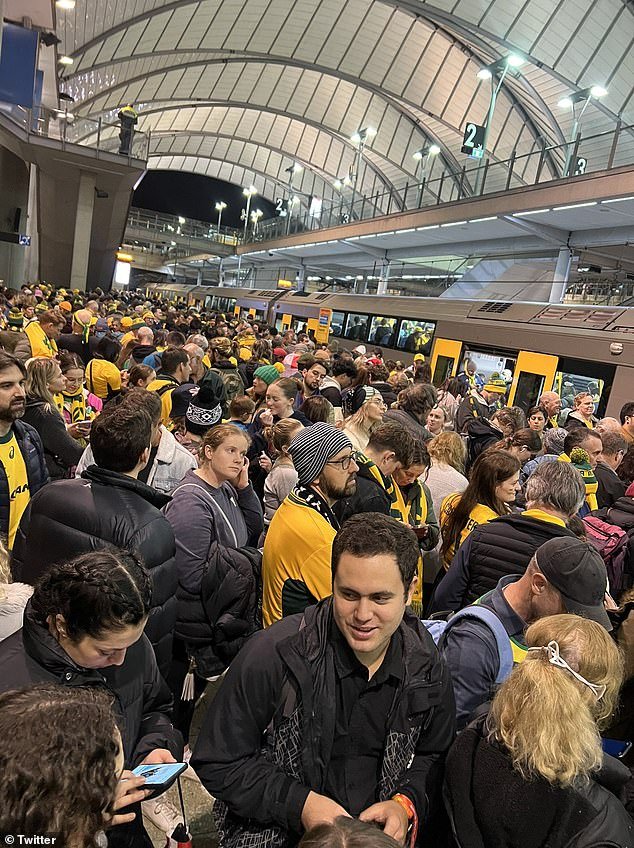 The federal government opens the floodgates to immigration, while state governments are often left footing the bill for new social housing and transport congestion (pictured is Sydney Olympic Park train station)