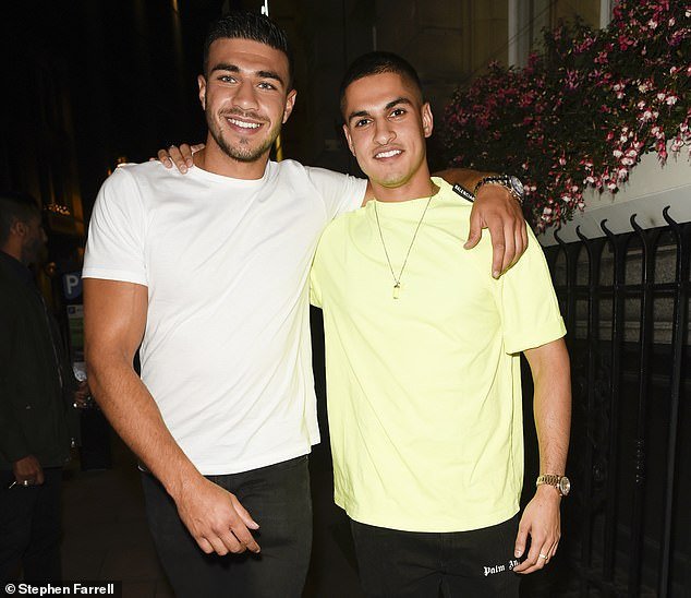 The restaurant has been popular with a host of celebrities over the years, with Tommy Fury (left) previously visiting for an evening meal