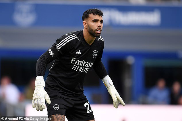 Raya (pictured) made his Premier League debut for Arsenal against Everton last weekend and kept a clean sheet