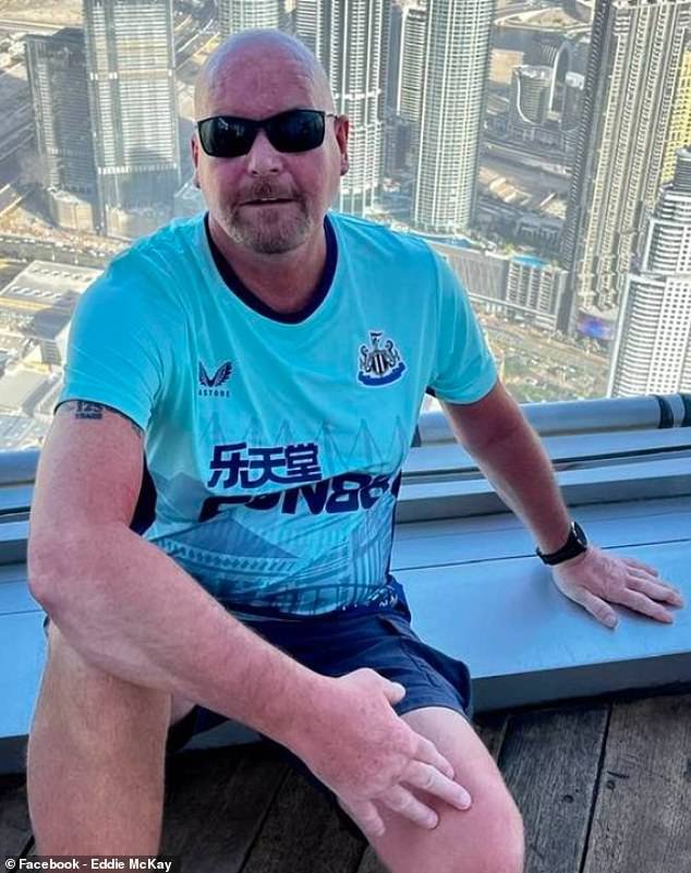 Newcastle fan Eddie McKay, 58, was rushed to hospital after being stabbed in the arm and back during an attack by a group of knife-wielding thugs in Milan on Monday evening