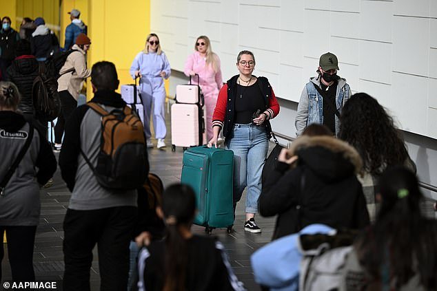 The international flight from Melbourne to Los Angeles was canceled at 3am on Tuesday after it was decided the plane was too heavy to take off due to high winds.