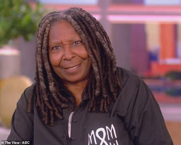 Whoopi Goldberg rolled her eyes and tried to continue the conversation