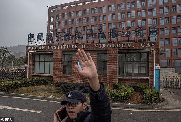 Pictured: The Wuhan Institute of Virology, where scientists studied bat-derived coronaviruses