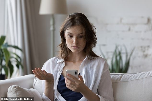 Blair was surprised when he received the texts, but found his attempt to win her back funny and creative, so he considers another date (stock image)