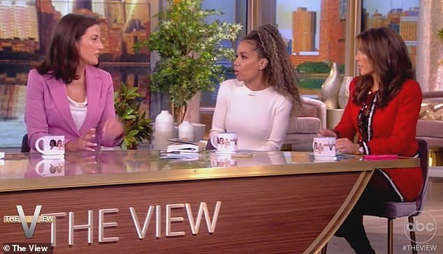 Sunny Hostin (center) asked Cassidy about her new book, while Alyssa Farah Griffin called her her 