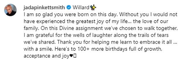 The actress, 50, took to Instagram on Monday with a heartfelt message for her husband of 25 years on his 55th birthday