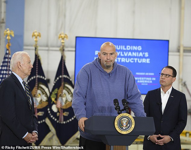 Fetterman, like others, could still wear his signature attire and vote from the cloakroom at the edge of the Senate floor