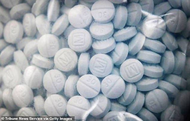 Experts believe these labs flooded research papers for early attempts to develop synthetic opioids and came across nitasenes, which are cheaper to make than fentanyl (pictured).  Fentanyl itself is favored by dealers because it is so cheap compared to heroin
