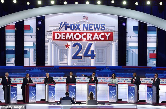 Across three separate channels, the debate's viewership was down from the first, but still the most watched program on TV