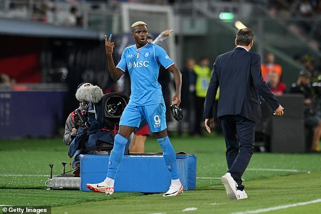 Eyebrows were raised as Osimhen looked furious after his substitution against Bologna