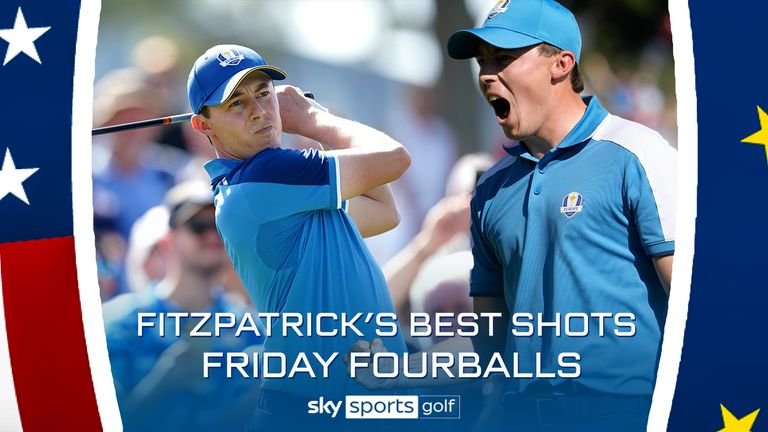 A look at the best of Matt Fitzpatrick in the Friday Fourballs, including three straight birdies and a brilliant eagle on his way to a dominant victory with partner Rory McIlroy