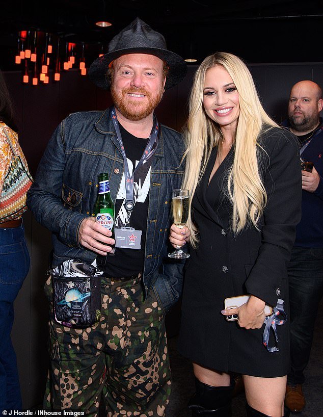 Smile: Kimberly was accompanied by Leigh Francis