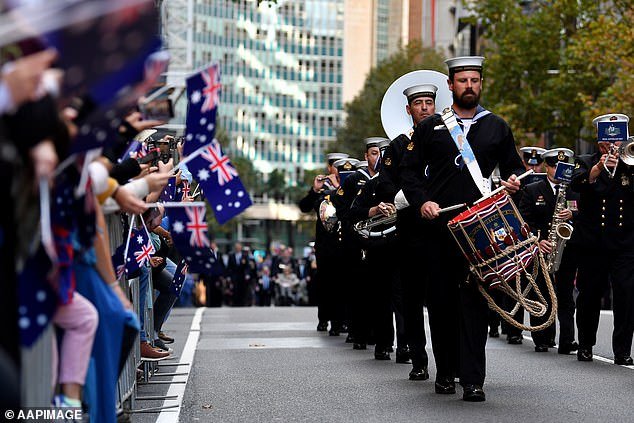 The NSW Government is asking for feedback on the current Anzac Day trading restrictions for retailers.  Pictured during the Anzac March in Sydney earlier this year