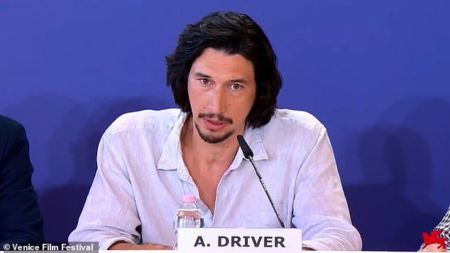 Working: The actor, 39, is currently promoting his film Ferrari at the Venice Film Festival, which has been boycotted by many stars during the SAG-AFTRA strikes