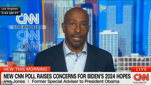 CNN pundit Van Jones said Thursday that voters were concerned about Joe Biden's age
