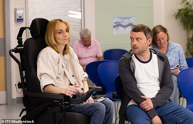 Emotional: Coronation Street aired the shocking death of Shelly Rossington in Friday night's episode