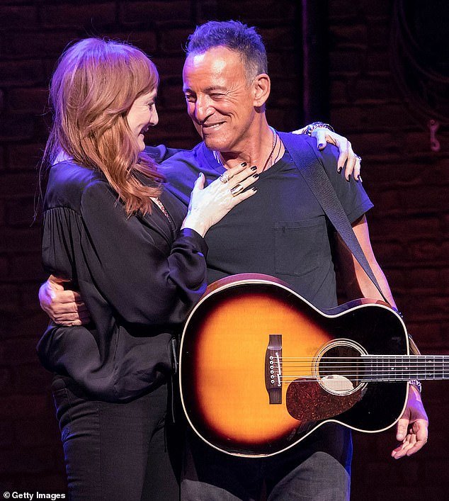 Supportive: Bruce Springsteen ordered by his wife Patti, pictured together on Broadway in 2018, to rest after struggling with ulcer symptoms