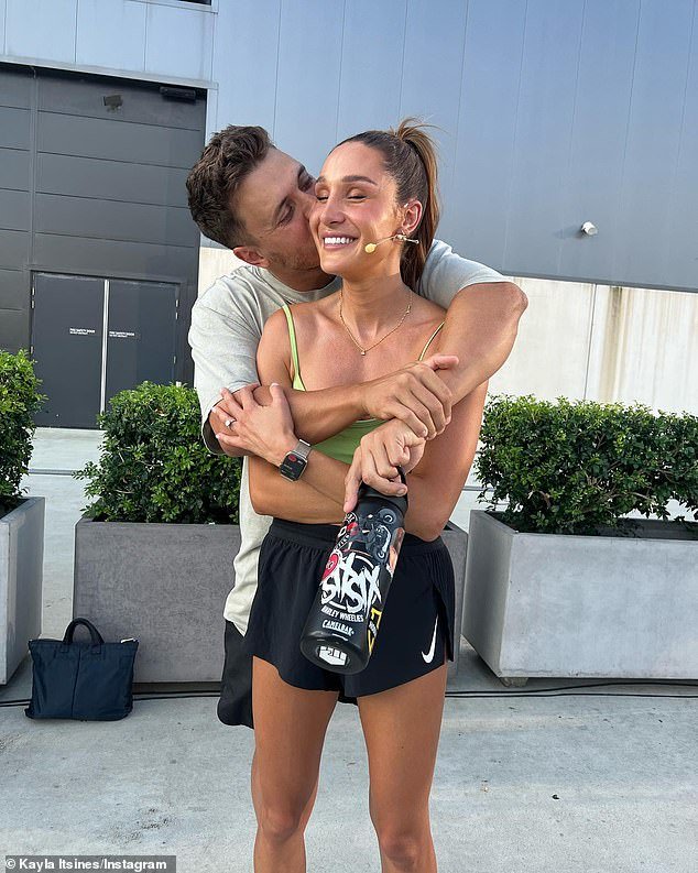 Kayla Itsines is head over heels in love with her fiancé Jae Woodroffe.  Both shown