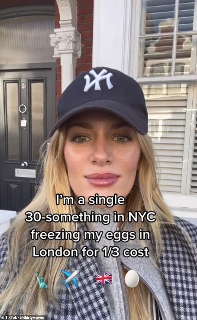 Brittany Allyn (pictured), 37, from New York, took to TikTok to announce she's 