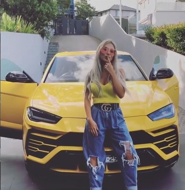 Mr Nassif gave his wife a yellow Lamborghini for Valentine's Day in 2019, in an infamous social media post