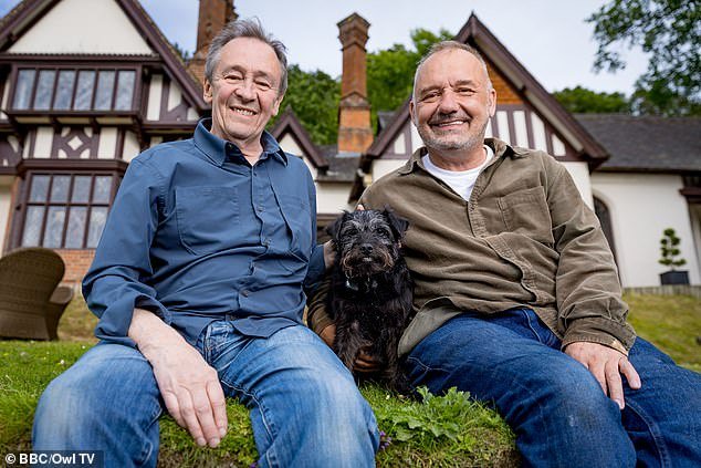 Unwell: Bob, 64, (pictured with Paul) was unable to visit Burgh Island in Devon to film Sunday's episode after being struck down with shingles