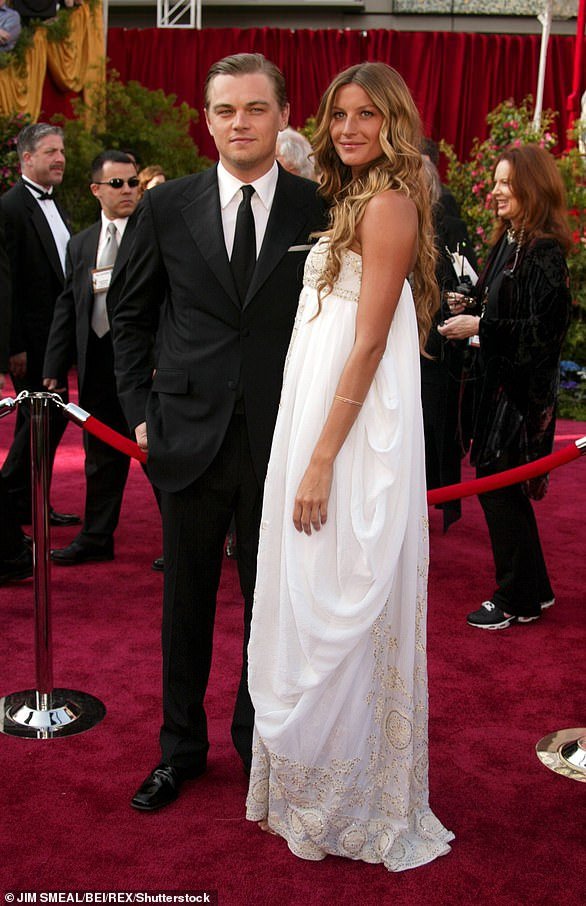 Love life: In 2000, when he was 25, he dated his youngest girlfriend Gisele Bundchen (pictured in 2005)
