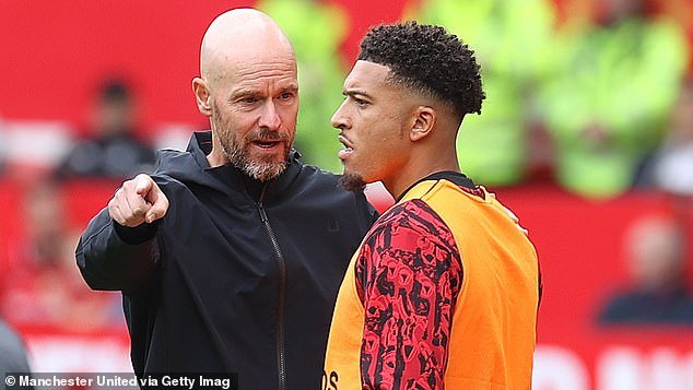 Erik ten Hag has already had a falling out with Jadon Sancho and banned him from training