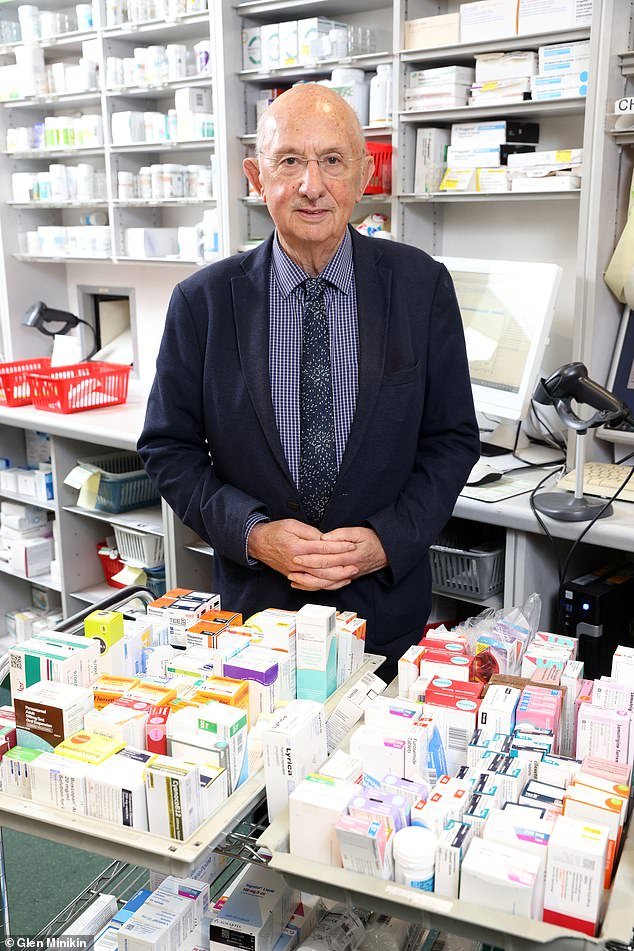 76-year-old Martin Bennett (pictured) has been with the Wicker Pharmacy in Sheffield city center for 50 years, open seven days a week, including every Christmas Day, for 71 years since it was founded in 1952.