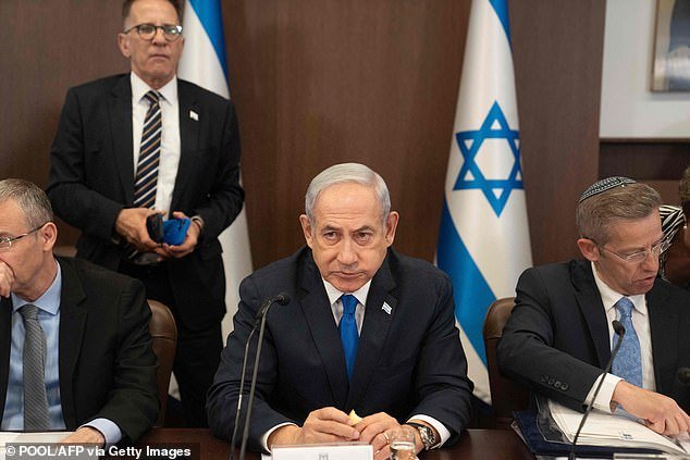 Netanyahu (pictured) has previously defended Musk after he was accused of repeating discriminatory statements about Jewish financier George Soros, despite a protest in Israel