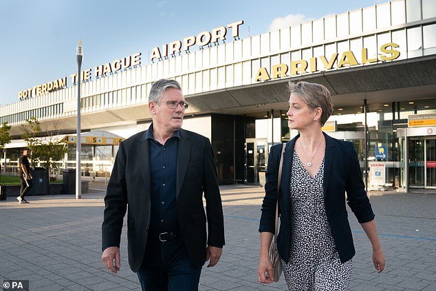 Red and Green fanatic Sir Keir Starmer was photographed last week (alongside Shadow Home Secretary Yvette Cooper) at an airport near The Hague, where they visited Europol police headquarters so he could make a very strange speech