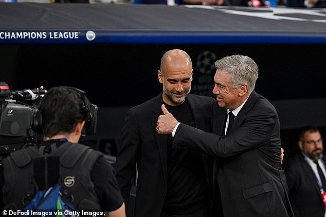 Pep Guardiola (left) and Carlo Ancelotti (right) deserve to be seen as the best managers of their generation