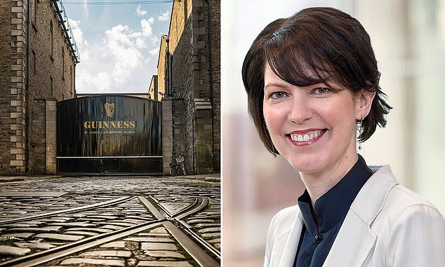 Cheerful: Debra Crew was appointed boss of Guinness maker Diageo on July 1